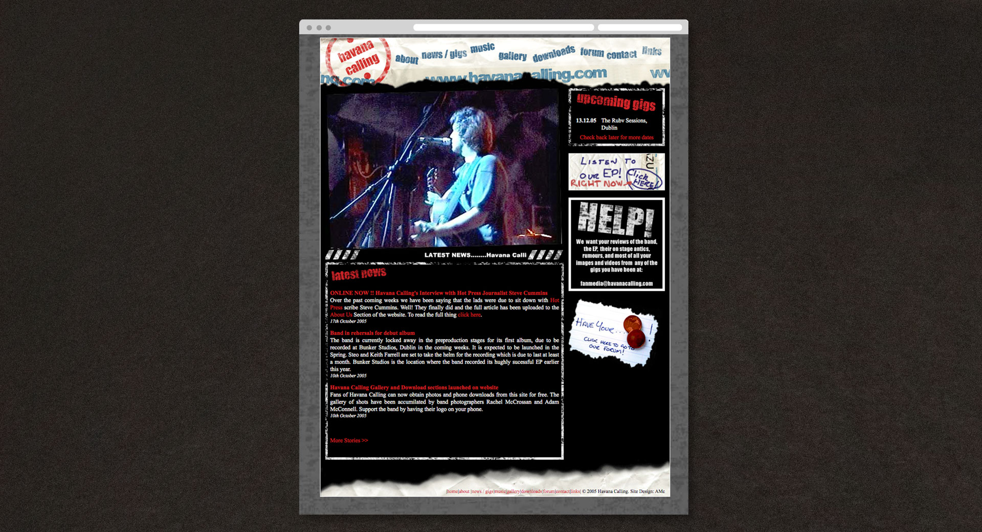 Havana Calling Website - Home